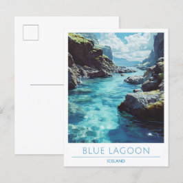 Blue Lagoon reizen naar IJsland Briefkaart