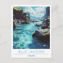 Blue Lagoon reizen naar IJsland Briefkaart