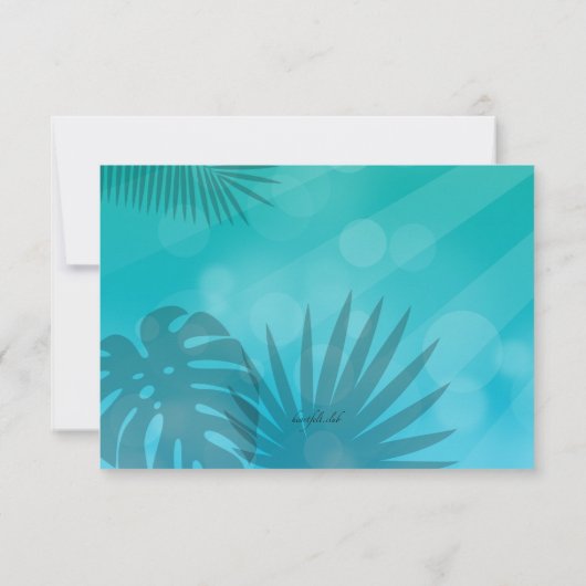 Blue Lagoon Response-Kaarten Kaart (Achterkant)