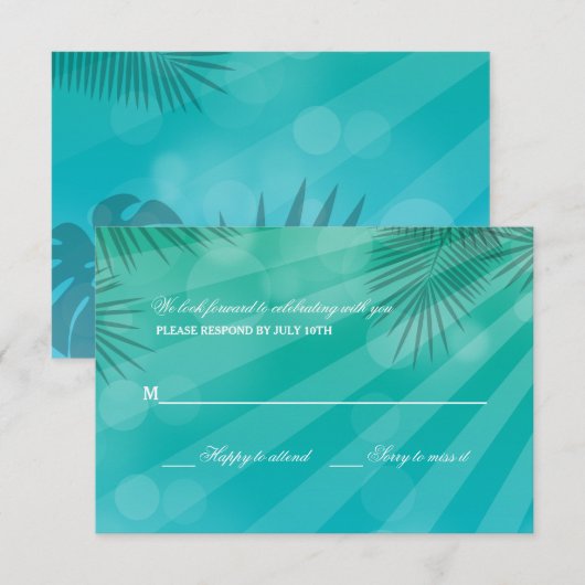 Blue Lagoon Response-Kaarten Kaart (Voorkant / Achterkant)