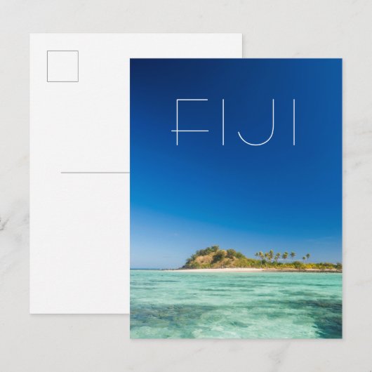Blue Lagoon Seascape, Fiji Briefkaart (Voorkant / Achterkant)