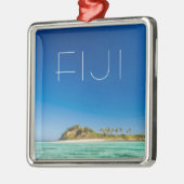 Blue Lagoon Seascape, Fiji Metalen Ornament (Links)