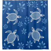Blue Lagoon Turtles Douchegordijn (Voorkant)