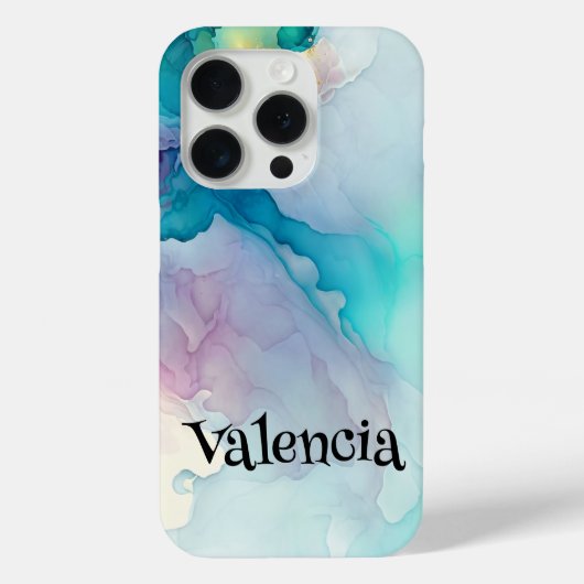 Blue Lagoon Waterverf Dream Custom Case-Mate iPhone Case (Achterkant)