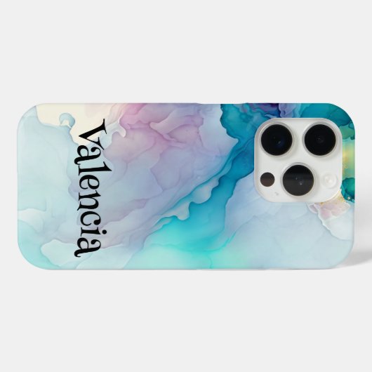 Blue Lagoon Waterverf Dream Custom Case-Mate iPhone Case (Achterkant (horizontaal))