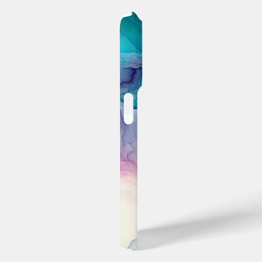 Blue Lagoon Waterverf Dream Custom Case-Mate iPhone Case (Achterkant / Rechts)