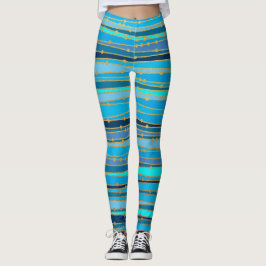 Blue Lagoon Zen | Aangepaste workout Leggings