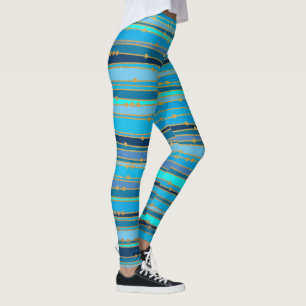 Blue Lagoon Zen   Aangepaste workout Leggings