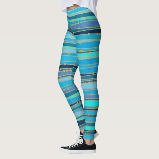 Blue Lagoon Zen | Aangepaste workout Leggings (Links)