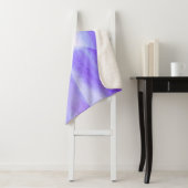 Blue Lagos Waterverf Abstract Sherpa Deken (In situ)