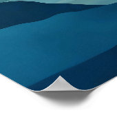 Blue Lake Basin Abstract Wall Art Poster (Hoek)