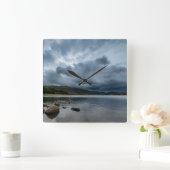 Blue Lake Clock Vierkante Klok (Huis)