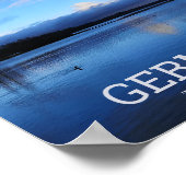 Blue Lake Duitsland reisfoto Poster (Hoek)