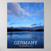 Blue Lake Duitsland reisfoto Poster (Voorkant)