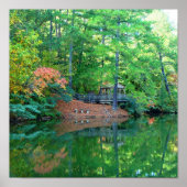 Blue Lake Early Autumn Poster (Voorkant)