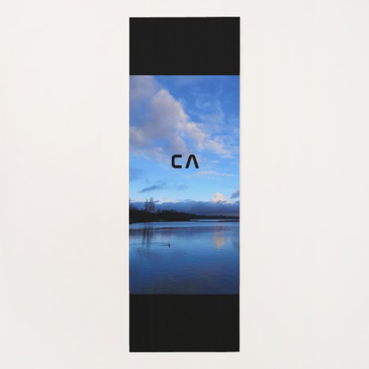 Blue Lake-fotomonogram Yogamat (Achterkant)