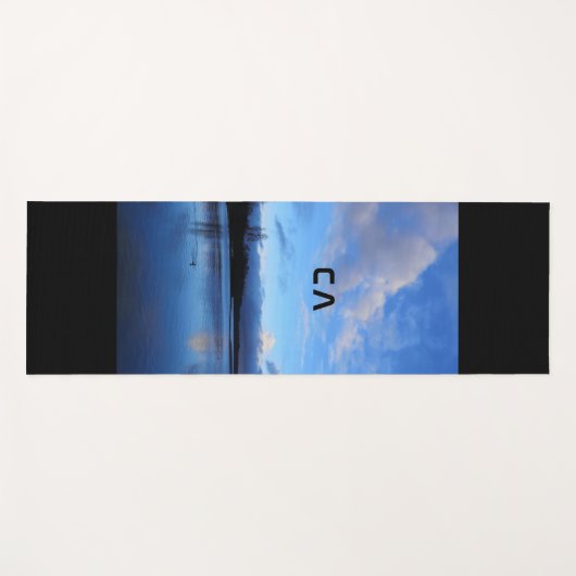 Blue Lake-fotomonogram Yogamat (Voorkant (horizontaal))