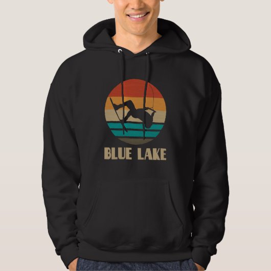 Blue Lake Hoodie Wakeboarding Hoodie Wakeboarder (Voorkant)