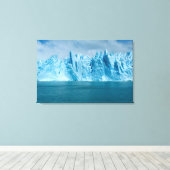 Blue Lake, Ice en Sky Canvas Afdruk (Insitu (Houten vloer))