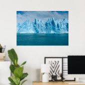 Blue Lake, Ice en Sky Poster (Thuiskantoor)