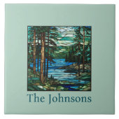 Blue Lake landschap Tegeltje (Voorkant)