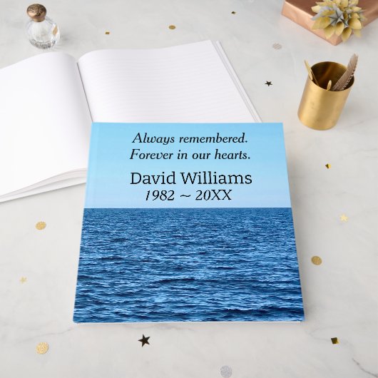 Blue Lake Michigan Gastenboek (Voorkant open)