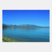 Blue Lake Mountain - ontkoppeling van hoge kwalite Inpakpapier Vel (Voorkant 2)