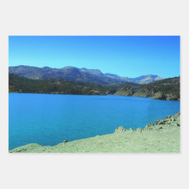 Blue Lake Mountain - ontkoppeling van hoge kwalite Inpakpapier Vel