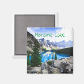 Blue Lake Rocky Mountain Pine Forest Magneet (Voorkant / Achterkant)