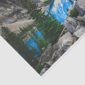 Blue Lake Rocky Mountain Pine Forest Tissuepapier (Detail)