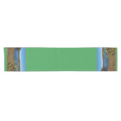 Blue Lake Table Runner Korte Tafelloper (Horizontaal)