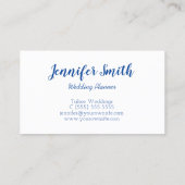 Blue Lake Tahoe Heart Foto Visitekaartje (Achterkant)