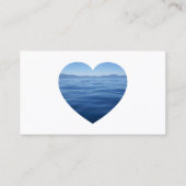 Blue Lake Tahoe Heart Foto Visitekaartje (Voorkant)