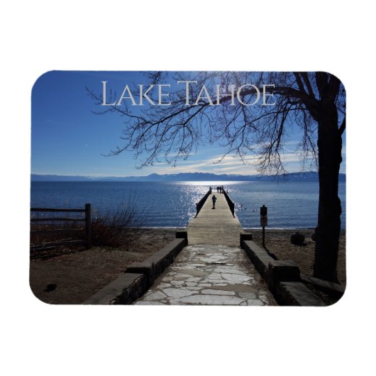 Blue Lake Tahoe Pier Magneet (Horizontaal)