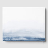 Blue Lake Water Stain | Gepersonaliseerd Gastenboek (Achterkant)