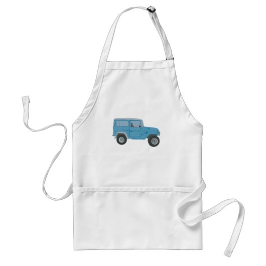 Blue Land Cruiser Apron  Standaard Schort (Voorkant)