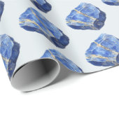 Blue Lapis Lazuli Crystals Birthday Cadeaupapier (Rol Hoek)
