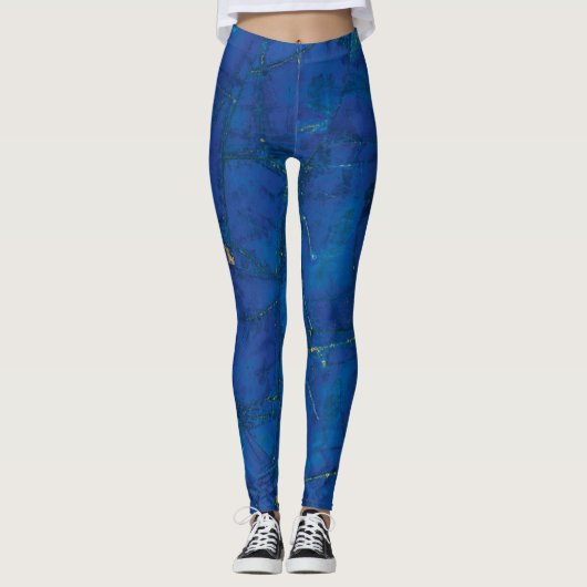 Blue Lapis Lazuli Leggings (Voorkant)