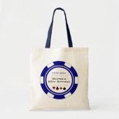 Blue Las Vegas Casino Poker Chip Birthday Tote Bag (Voorkant)