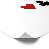 Blue Las Vegas Style Casino Kaart Kostuums Verjaar Poster (Hoek)