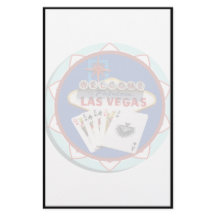 Blue Las Vegas Welcome Sign Poker Chip