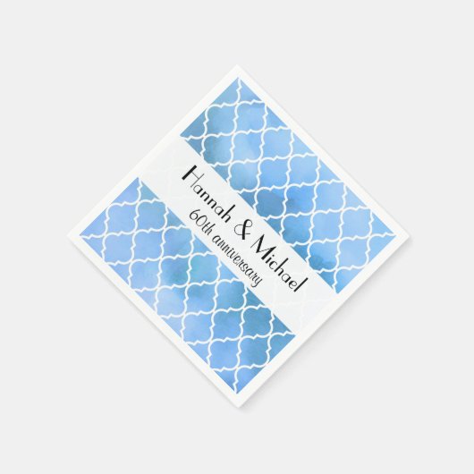 Blue Latticework, Moroccan Trellis, Jubileum Servet (Hoek)
