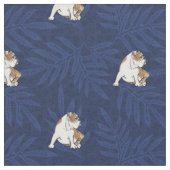 Blue Lauae Bulldog Stof (Close Up)