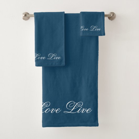 Blue Laugh Live Love Handdoek Set (Insitu)