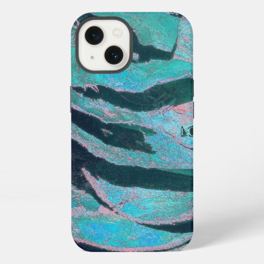 Blue Laughing Mask iPhone Hoesje (Achterkant)
