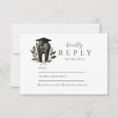 Blue Laurel Dental Graduation RSVP Kaartje (Voorkant)