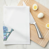 Blue Lavender Hydrangea Water can Farmhouse Floral Theedoek (Quarter Fold)