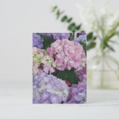 Blue Lavender Hydrangeas Briefkaart (Staand voorkant)