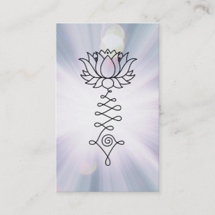*~* Blue Lavender Lotus Rays Reiki Healing Energy Visitekaartje