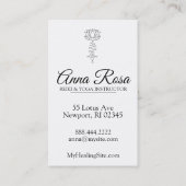 *~* Blue Lavender Lotus Rays Reiki Healing Energy Visitekaartje (Achterkant)